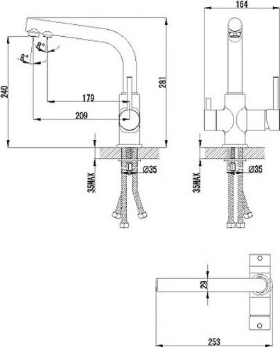 картинка Смеситель для кухонной мойки Lemark Comfort (LM3061C) от магазина Сантехстрой