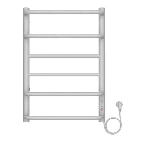 картинка Полотенцесушитель электрический AZARIO MILAN 400/600 6 секций, диммер справа, белый (AZ90846W) от магазина Сантехстрой