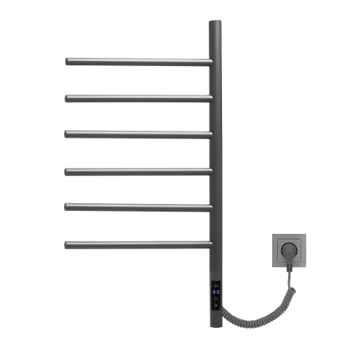 картинка Полотенцесушитель электрический Vincea VTD-1S2CGE 43х80, графит, таймер от магазина Сантехстрой