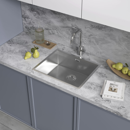 картинка Кухонная мойка Reflexion Como RX2054SS полированная сталь от магазина Сантехстрой