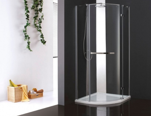 картинка Душевой уголок Cezares BERGAMO-W-RH-1-120/100-ARCO-C-Cr-R-IV IV профиль Хром стекло прозрачное от магазина Сантехстрой