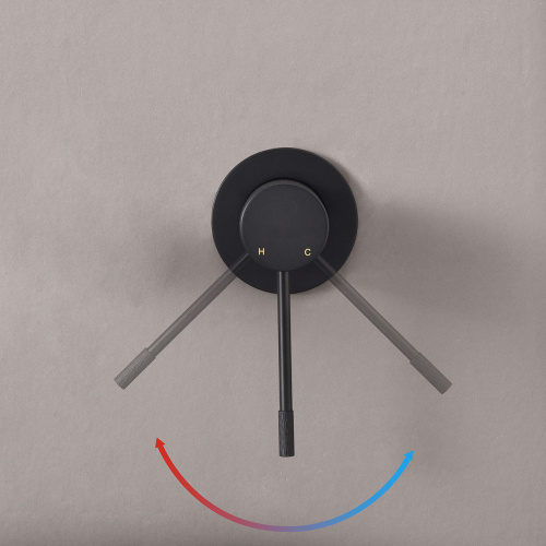 картинка Смеситель для раковины Desire VBFW-1D1MB встраиваемый однорычажный, черный от магазина Сантехстрой