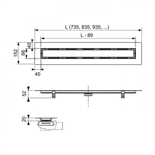 картинка TECE Погружной стакан с мембраной для сифона 650000 (со склада ПРОДАЕМ в комплекте с каналами!) от магазина Сантехстрой