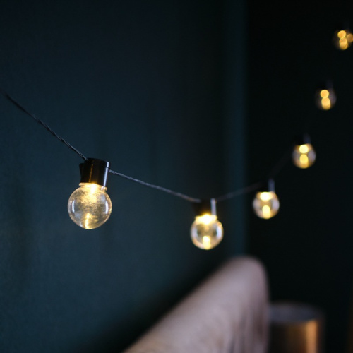 картинка Лофт-гирлянда светодиодная 5 м,  черный ПВХ,  20 LED,  теплое белое свечение NEON-NIGHT от магазина Сантехстрой