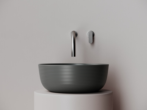 картинка Раковина-столешница Ceramica Nova цвет Антрацит Круглая CN6073MDH от магазина Сантехстрой