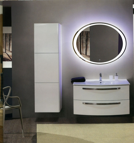 картинка Зеркало Art&Max am-pes-900-700-ds-f Белое от магазина Сантехстрой