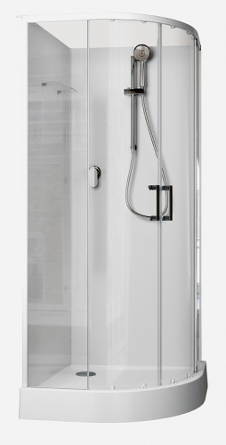 картинка Душевая кабина Aquanet Passion EVO R White 100х100 281965 без гидромассажа от магазина Сантехстрой