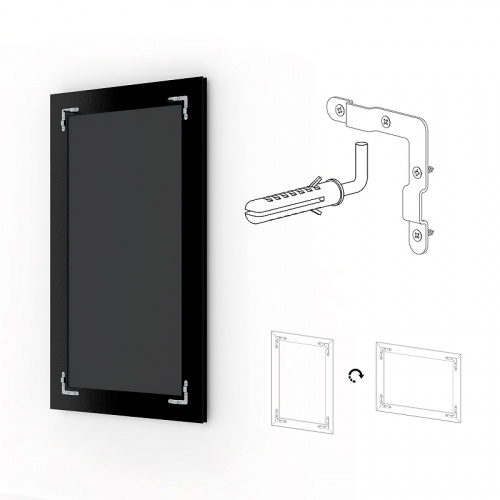 картинка Зеркало Evoform Exclusive 161х71 BY 1203 с фацетом в багетной раме - Сосна 62 мм от магазина Сантехстрой