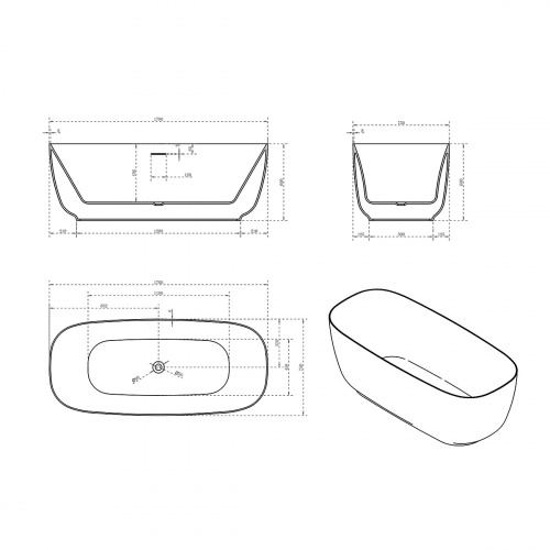 картинка Ванна акриловая Vincea VBT-631 от магазина Сантехстрой