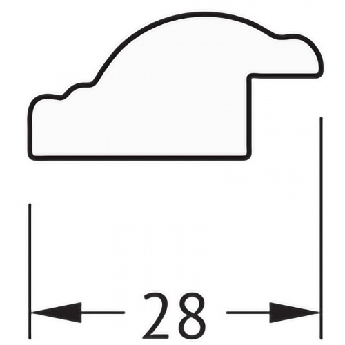 картинка Зеркало Evoform Definite 58х58 BY 0605 в багетной раме - Витое серебро 28 мм от магазина Сантехстрой