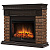 картинка Портал Firelight Bricks Wood 25 камень коричневый, шпон темный дуб от магазина Сантехстрой