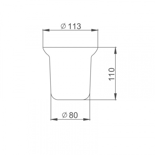 картинка Стакан для ершика Haiba белый (HB753) от магазина Сантехстрой
