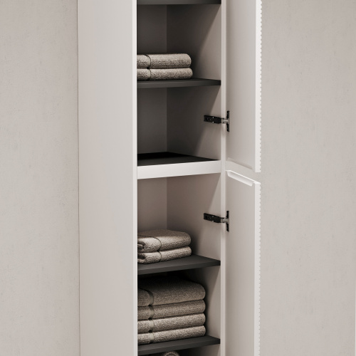 картинка Шкаф-пенал подвесной SANCOS Folk, 350х350х1650 мм, цвет Bianco, арт. PFL35W от магазина Сантехстрой