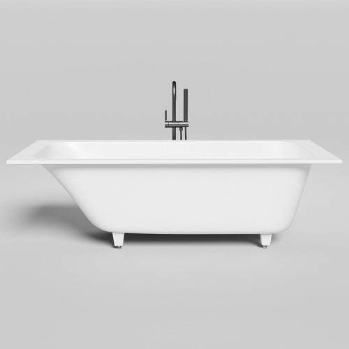 картинка Salini ORLANDA Встраиваемая ванна 1700х700х600мм, прямоуг. чаша, мат-л: S-Sense, глянцевый, белый (без слива-перелива!) от магазина Сантехстрой