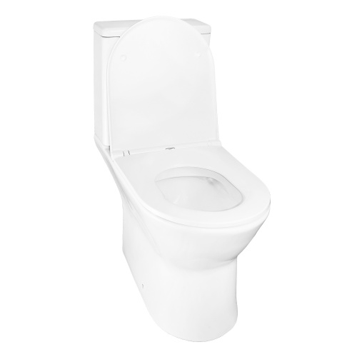 картинка Унитаз - компакт Azario Dante 360х660х805 напольный, безободковый, быстросъемное сиденье микролифт (93589) от магазина Сантехстрой