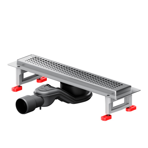 картинка W01SC-P11-040-01SB MasterFlow Трап для душа линейный универс затвор Cut Gradient 40см цвет сталь мат от магазина Сантехстрой