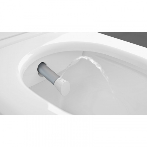 картинка Унитаз-биде Villeroy&Boch ViClean-L V0E100R1 подвесной с сиденьем Микролифт от магазина Сантехстрой