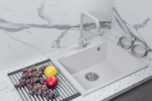 картинка Кухонная мойка прямоугольная 550х500мм Reflexion Cubi RX1555TN, олово от магазина Сантехстрой