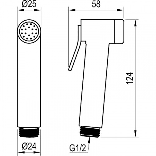 картинка Гигиенический душ Ravak X07P641 Хром от магазина Сантехстрой