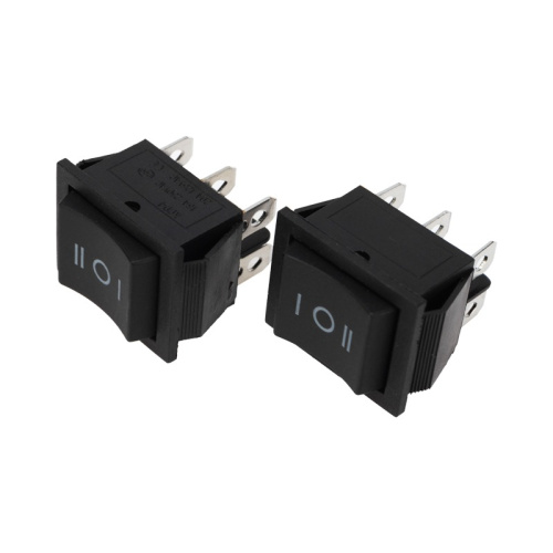 картинка Переключатель клавишный 250V 15А (6с) (ON)-OFF-(ON) черный с нейтралью Б/Фикс (RWB-508, SC-767) REXANT от магазина Сантехстрой