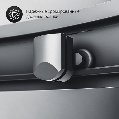 картинка WK90EN Gem Комплект ограждение 90*90, 1/4 круга , черный от магазина Сантехстрой