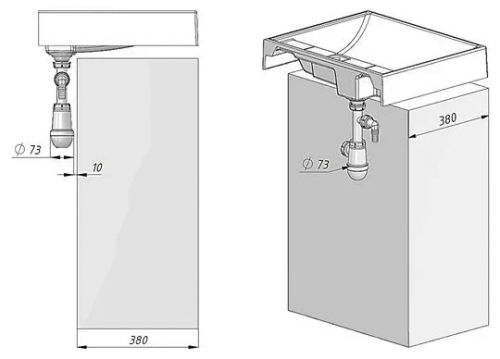 картинка Раковина Акватон Рейн 80x50 1A72113KRW010 от магазина Сантехстрой