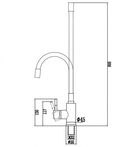 картинка Смеситель для кухонной мойки Savol (S-SUS6002-12) от магазина Сантехстрой