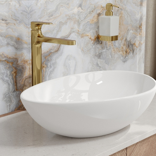 картинка Смеситель для раковины WasserKRAFT Neckar 2103H Золото глянцевое от магазина Сантехстрой