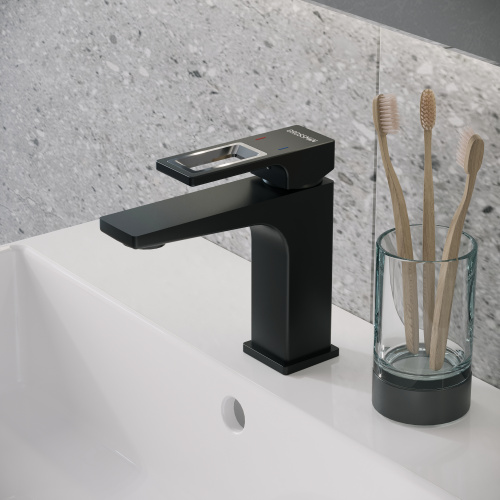 картинка Смеситель для раковины Pragma 510.K35.03.210 черный матовый от магазина Сантехстрой