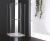 картинка Душевой уголок Cezares Bergamo R-1 Arco 90x90 BERGAMO-W-R-1-90-ARCO-C-Cr-R-IV IV профиль Хром стекло прозрачное от магазина Сантехстрой