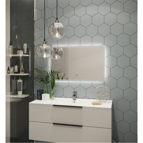 картинка Зеркало Art&Max Messina AM-Mes-700-500-DS-F 70x50 с подсветкой от магазина Сантехстрой
