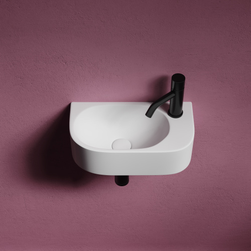 картинка CN6066L Умывальник подвесной прямоугольный (чаша слева, отверстие под смеситель справа) Element 400* от магазина Сантехстрой