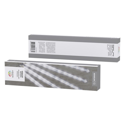 картинка Гирлянда светодиодная Сосульки 230В,  комплект 8 шт х 42 см,  36x8 LED,  не соединяются от магазина Сантехстрой