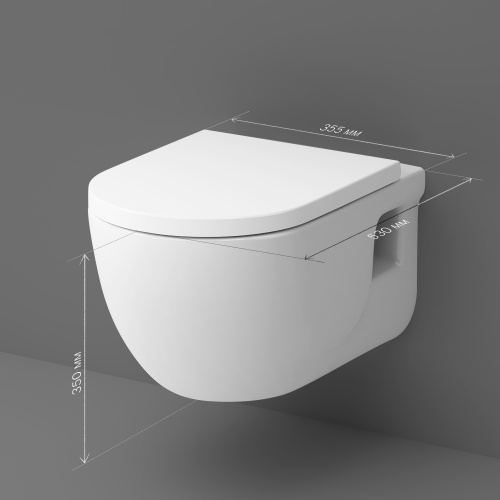 картинка C801701SC Like подвесной унитаз FlashClean с сиденьем микролифт от магазина Сантехстрой