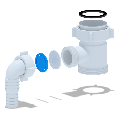 картинка Отвод стиральной машины Ани Пласт 1 1/2"*1 1/2" (M110) от магазина Сантехстрой