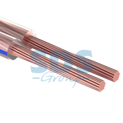 картинка Кабель акустический 2х0,75 мм²,  прозрачный BLUELINE,  мини-бухта 5 м,  REXANT от магазина Сантехстрой