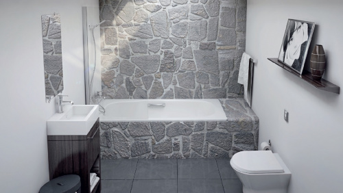 картинка Ванна стальная BLB ATLANTICA HG 180х80, с отверстиями для ручек от магазина Сантехстрой