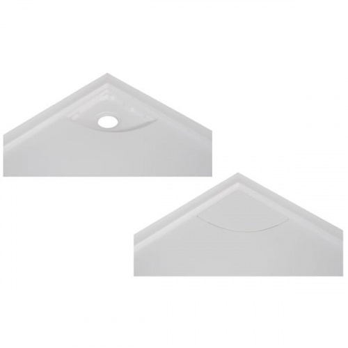 картинка Душевой поддон из искусственного камня Aquanet Ivo 90x100 R 183650 Белый от магазина Сантехстрой