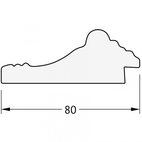 картинка Зеркало Evoform Exclusive 155х65 BY 1284 с фацетом в багетной раме - Сусальное золото 80 мм от магазина Сантехстрой