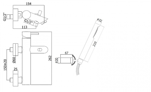 фото смеситель для ванны paffoni light lig023bo белый