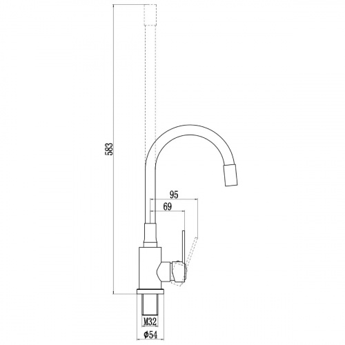 картинка Смеситель для кухонной мойки Savol (S-3002H-01) от магазина Сантехстрой