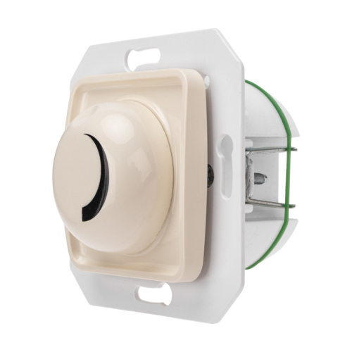 картинка DEA Светорегулятор 300Вт с/у мех.  Беж KRANZ (1/10/100) от магазина Сантехстрой