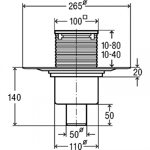 картинка Душевой трап Viega Trap 4936.3 583224 с решеткой Нержавеющая сталь от магазина Сантехстрой
