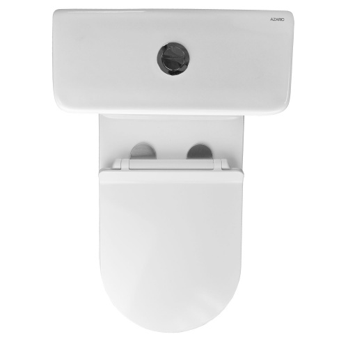 картинка Унитаз напольный AZARIO FRETTA ROUND 650x340x770 безободковый в комплекте с бачком и сиденьем микролифт (AZ-7121) от магазина Сантехстрой