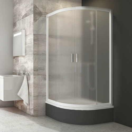 картинка Душевой уголок Ravak Blix BLCP4-80 Sabina 80x80 3B240140ZG профиль Белый стекло Grape от магазина Сантехстрой