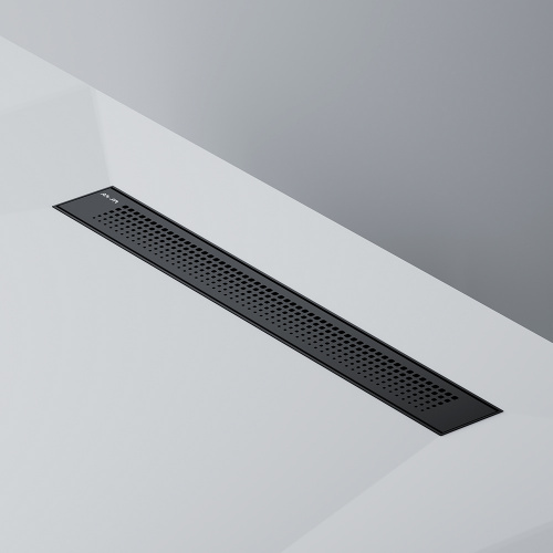 картинка W02SC-P11-060-01BM PrimeFlow Трап для душа линейный универс затвор Cut Gradient 60см цвет черн мат от магазина Сантехстрой