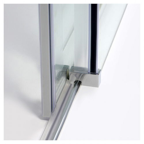 картинка Дверь душевая Wasserkraft Dinkel 58R30/Alme 15R30 130х200 см, в нишу, раздвижная, серебристый профиль от магазина Сантехстрой