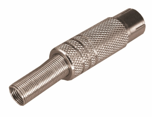 картинка TV-разъем гнездо никелированный c пружиной REXANT от магазина Сантехстрой