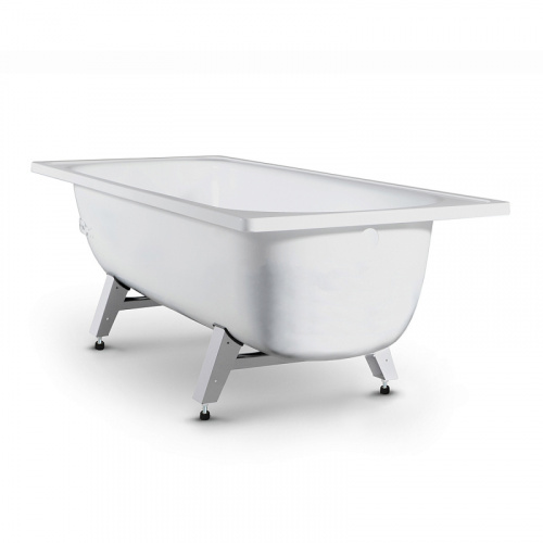 картинка Ванна стальная ВИЗ RIANTO 120х70х40 пристенная, с опорной подставкой, с рантом (RV-120) от магазина Сантехстрой