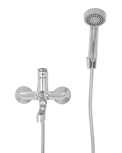 картинка Смеситель для ванны/душа Agger Clean A2421100 с душевым набором от магазина Сантехстрой